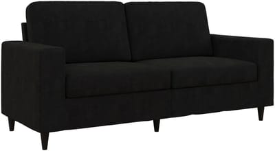 Cooper-Sofa 3-zits - Zwart Fluweel