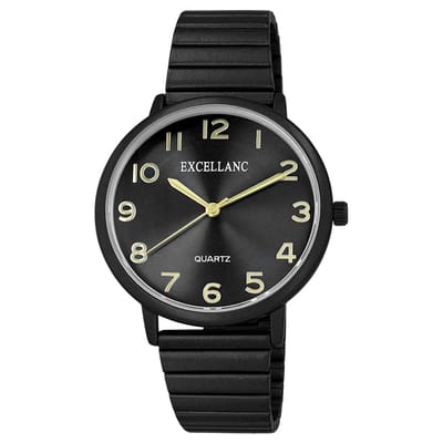 EXCELLANC Dameshorloge roestvrij staal Mineralglas