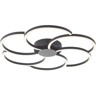 Brilliant Plafondlamp Fico Zwart 32w