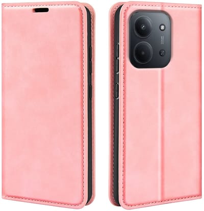 MobyDefend Hoesje - Geschikt voor Xiaomi Redmi 15C 5G - Luxe Wallet Bookcase (Magnetische Sluiting) - Roze