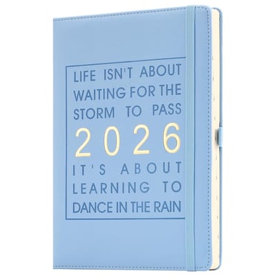 Dailygoods- Dagboek 2026 A4 - Dag per pagina - Productiviteit Planner - Organisator - Maandabonnement 12 pagina's - Lintbladwijzers