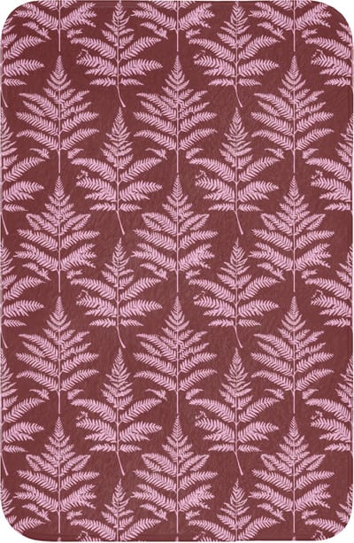 WC mat 40x60 cm - Antislip - Blad - Patroon - Paars - Toiletmat - Vloermat - Douchemat - Toilet tapijt - Toiletmatten