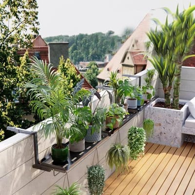 Balkon Wandtafel - Opvouwbare Tafel - Buiten Leven - Verstelbare Steun - 120 cm - Zwart