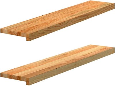 Houten Vensterbanken - Raamplaten - Interieur Decoratie - Massief Hout - 100x20x2 cm - Lichtbruin