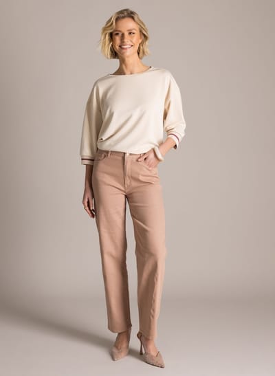 YEST Kyria Tops - Natural - maat 46