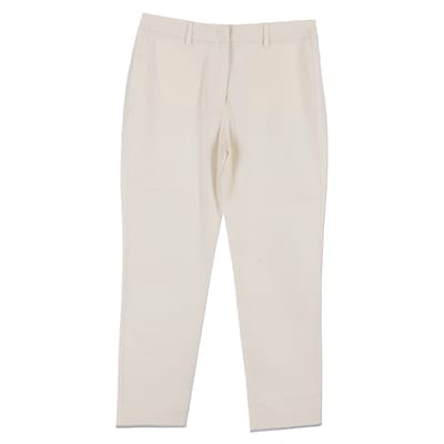Weekend Max Mara rechte broek van wit katoen