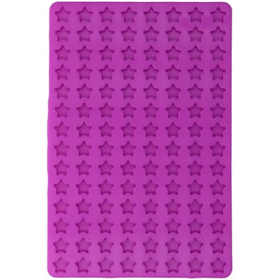 Moules à Biscuits pour Chien 112 Cavités Étoile à Cinq Branches Moules à Biscuits en Silicone pour DIY Chocolat Bonbon purple