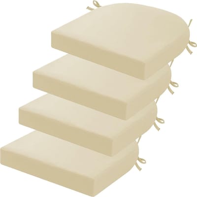 Tuinstoelkussens Set - Terraskussens Outdoor - Comfortabel Zitten - Waterdicht & UV-bestendig - 50 x 50 x 8 cm - Beige