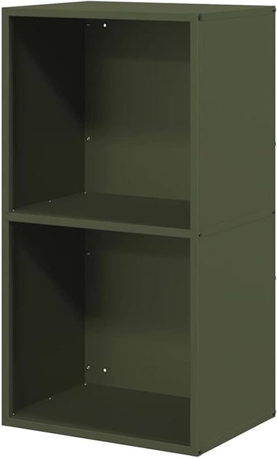 Brandhoutrek - Houthouder - Hout Opslag - Robuust Staal - 40 x 30 x 75 cm - Olijfgroen