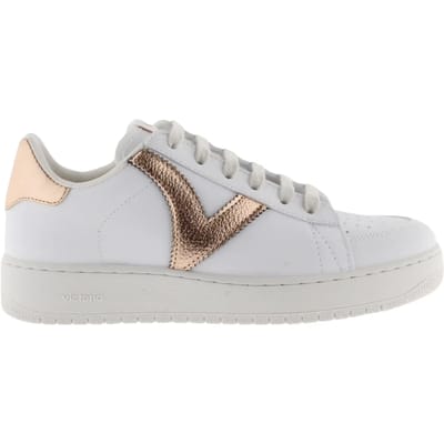 Dames sportschoenen Victoria madrid basket efecto piel & metal