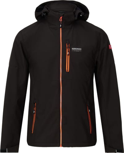 Nordberg Dag - Softshell Outdoor Zomerjas Heren - Zwart - Maat M