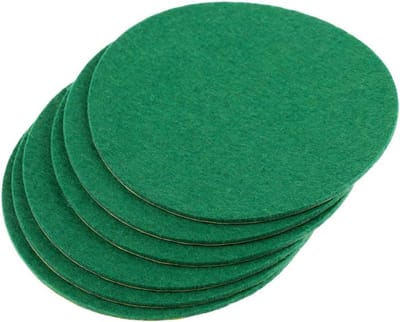 6 Stuks Groene Vilt Pads voor Air Hockey Tafel Pushers