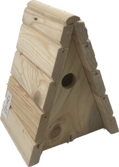 GARDEN SPIRIT Vogelhuisje naturel Wigwam Nestkast 17 x 18 x 24 cm