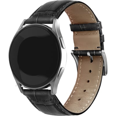 Huawei Watch GT 5 - 46mm leren crocodile grain band (zwart)
