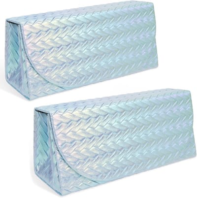 Extra grote brillenkoker set van 2, ideaal voor zonnebrillen, reisopbergzak voor bescherming, geschikt voor verschillende modellen en vormen