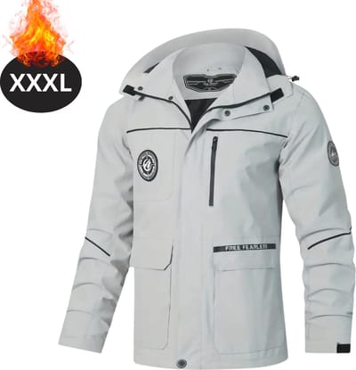 Nivard Windjas Voor Heren - Parka - Lente & Herfst - Jas - Volwassen - Windjack - Windbreaker - Outdoor - Buiten - Grijs - Maat XXXL