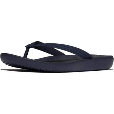 FitFlop Iqushion Mens Textured-Strap Flip-Flops Heren Slippers - Midnight Navy