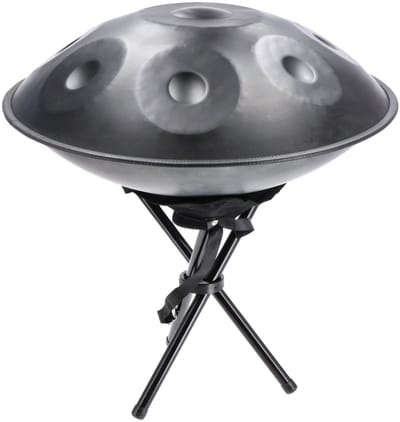 Handpan 22 inch - incl. tas, standaard, olie, hamer - Zwart Fazley HP22