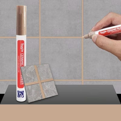 1 Stuks Waterdichte Witte Wandtegel Marker Pen Grout Restorer Kloof Reparatie Voor Badkamer Vloernaad Verf Vullen Bouw gereedschap