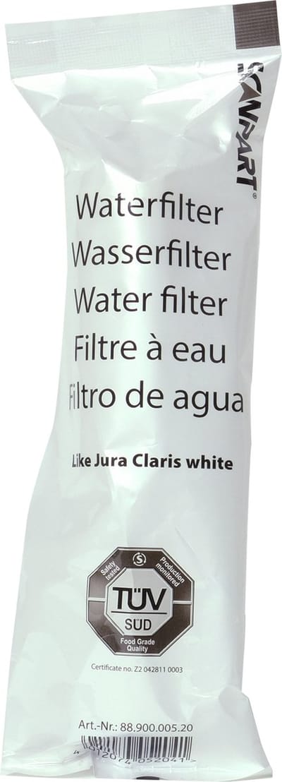 Scanpart waterfilter voor koffiemachine - Geschikt voor Jura Impressa C, E, F, J, S & Z series - Alternatief voor Jura White 60209 - Steekbaar - 1 stuk