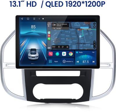 Junsun Android 15 Autoradio Geschikt Voor Mercedes Benz Vito 3 W447 2014 t/m 2024 Accessoires, 4GB+64GB, Draadloze CarPlay & Andriod Auto, DAB+, Bluetooth, GPS-Navigatie, 13.1-inch 2K IPS Touchscreen, SWC, 4G & WIFI, DSP, Octa-core processor