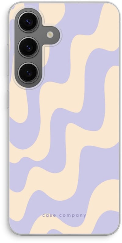 Case Company® - Hoesje geschikt voor Samsung Galaxy S24 hoesje - Flow - Soft Cover Telefoonhoesje - Bescherming aan alle Kanten en Schermrand