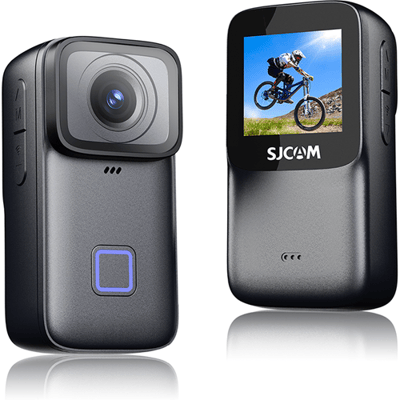 SJCAM C200 Pro 4K actioncamera met 6-assige EIS-stabilisatie, 1,3 inch touchscreen, 95 min opname, 5 m waterdicht zonder behuizing, 40 m met