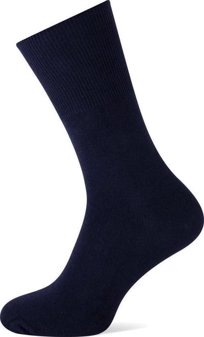Basset Merino wollen thermo sokken - Warme sokken - Naadloze winter sokken - 50 - Blauw