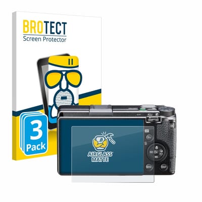 BROTECT - Screenprotector voor Ricoh GR IIIx HDF - Folie Beschermfolie Beschermglas matte 3 Stuks