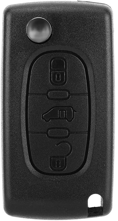 Dailygoods- Sleutelhanger Auto Beschermhoes - 3 Knop Sleutelhanger - Vervanging Sleutel - Compact Formaat - Bescherming tegen Slijtage - Houdt Sleutel als Nieuw - Autosleutelbehuizing