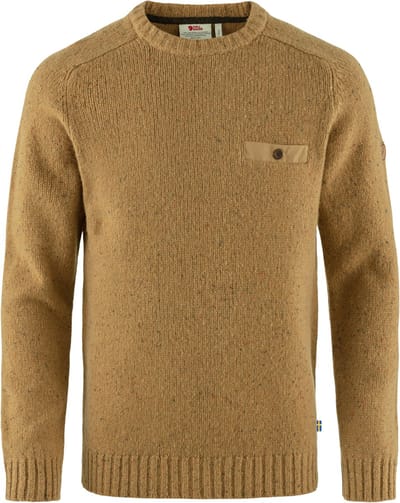 Fjallraven Lada Round Neck Sweater - Trui - Heren - Buckwheat Brown - Maat XXL