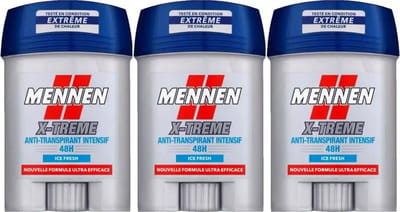 Mennen Xtreme Ice Fresh Deodorant Man - 3 x 50 ml - 48H Effectieve Bescherming