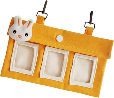 Hooi Houder Konijn - Voerbak Cavia Hamster - Netjes Voeren - Knaagbestendig Canvas - 23x14x1 cm - Klein