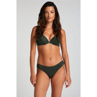 Hunkemöller Dames Lingerie Invisible brazilian Lace Back - Groen - maat XS