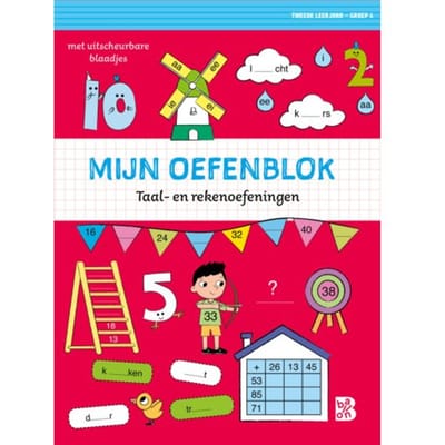 Mijn oefenblok: Taal- en rekenoefeningen Educatieve boeken (spelletjes en raadsels)