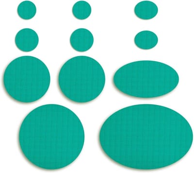 Reparatiepleisters - Kledingstickers - Kleding Repareren - Zelfklevend Ripstop - 11 Stuks - Donkergroen