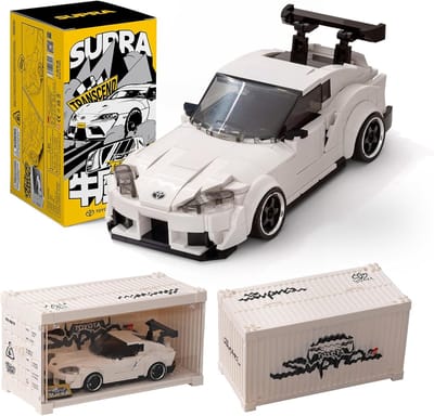Bouwstenenset Toyota Supra - Officieel Gelicentieerd Model met Tentoonstellingsbak