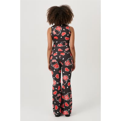 Soulland Hk Haven Pants Black Aop Maat: XXS/XS | Wijde Broeken Outlet | Unisex | Zwart