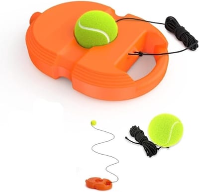 Tennistrainerset - Rebounder tennis - Solo oefenen - Elastisch koord - 25 cm - Oranje