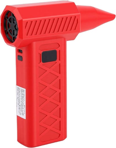 Elektrische Luchtblazer - Stofverwijderaar Ventilator - Buitenreizen Noodverlichting - LED Display - 55x28 inch - Rood