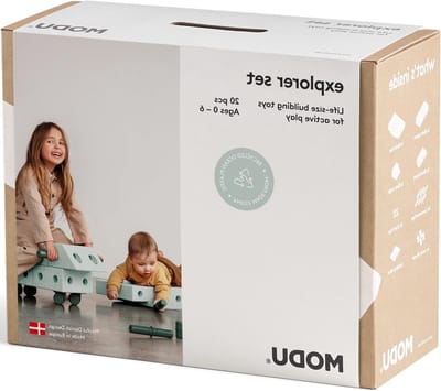 Bouwstenen Set - Speelgoed Blokken - Creatief Spelen - 20 Delig - One Size - Groen Blauw