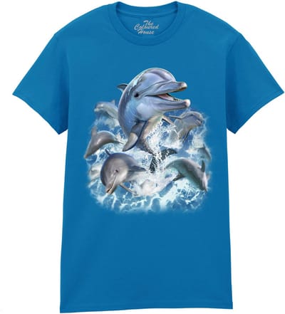 Dolfijnen Dolphin Jump The Coloured House T-shirt M