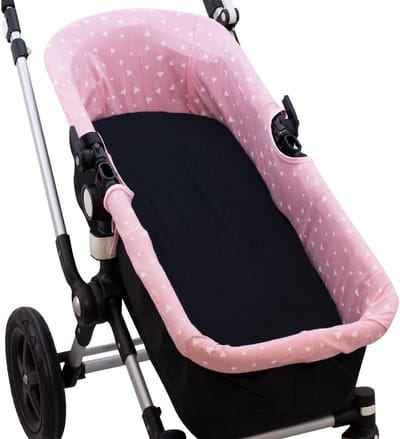 Reiswieg Hoes - Draagtas Beschermhoes - Baby Comfort - Zacht Ademend Katoen - 73x23x33 cm - Roze