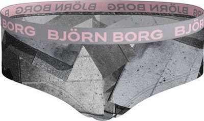 Björn Borg - Meisjes - Asphalt Court Hipster 1-Pack - Grijs/Multicolour - Maat 146-152