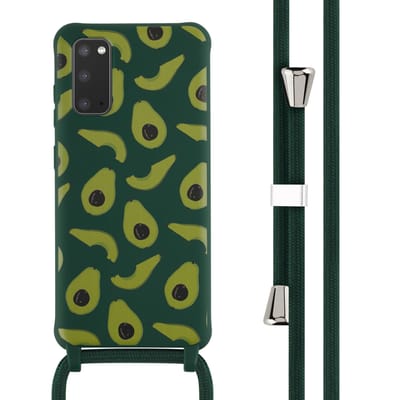imoshion Siliconen design hoesje met koord voor de Samsung Galaxy S20 - Avocado Green