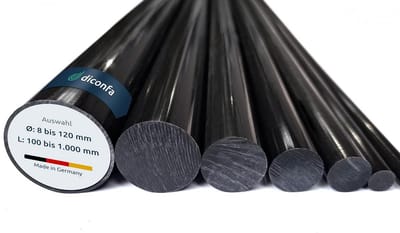 Kunststof Ronde Staaf - POM Stang - Industriële Toepassingen - Op Maat Gemaakt - Ø 8 mm x 1000 mm