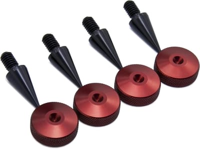 Luidspreker Spikes - Speaker Spikes Boxen - Geluid Verbeteren - CNC Gefreesd Aluminium - M6 x 20mm - Zwart