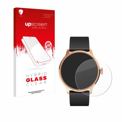upscreen - Screenprotector voor Withings ScanWatch Light - Folie Beschermfolie Beschermglas transparant