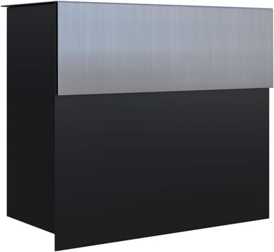 Wandbrievenbus Molto - Brievenbus Muur - Post Ontvangen - Verborgen Slot - 45x37x18 cm - Zwart