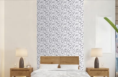 Behang - Fotobehang Muzieknoten - Patronen - Muziek - Breedte 120 cm x hoogte 240 cm